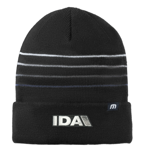 TravisMathew Striped Cuffed Beanie