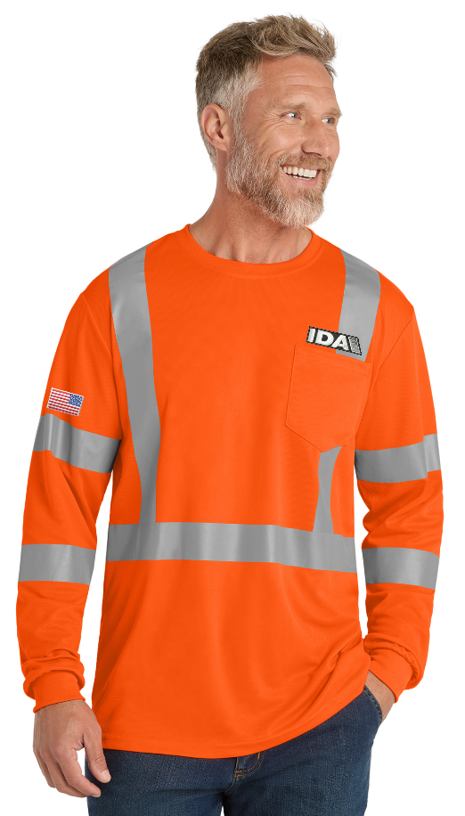 CornerStone® ANSI 107 Class 3 Mesh Safety Long Sleeve Tee